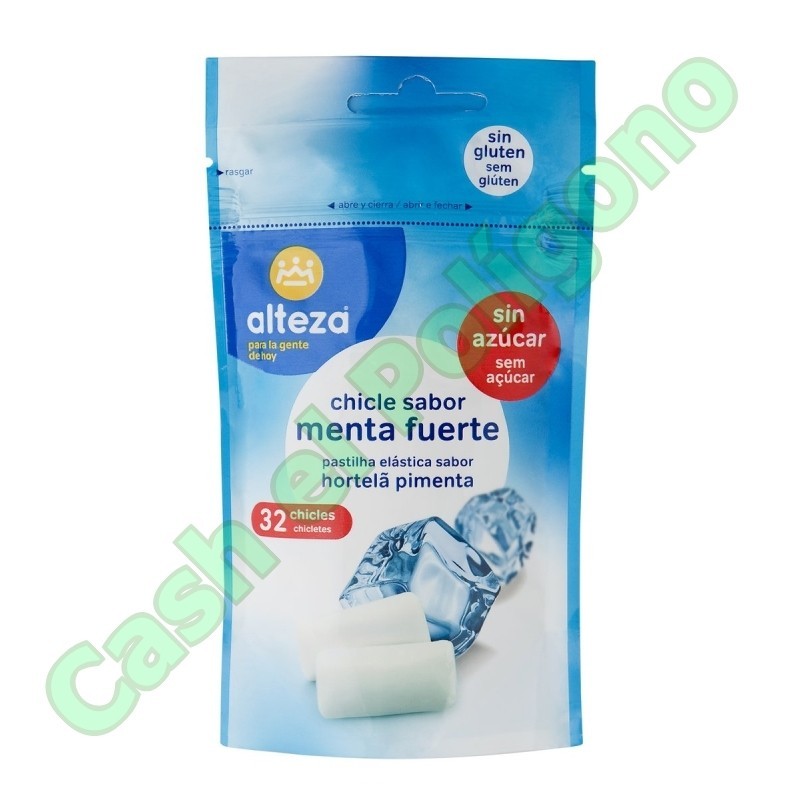 CHICLET ALTEZA MENTA S/AZUC.32 GRAGEAS