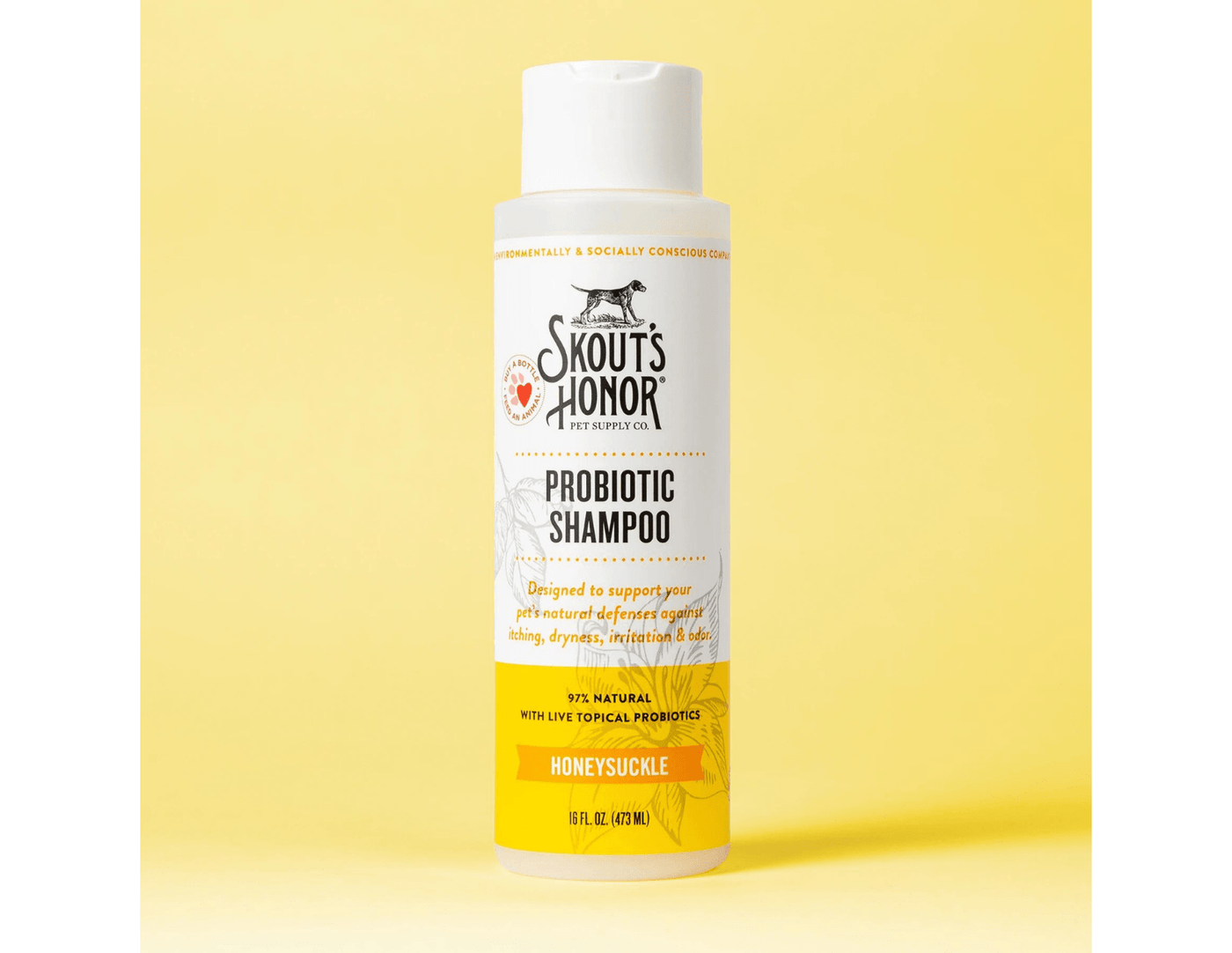 Skout's Honor Probiotic Shampoo For Dogs & Cats - Honeysuckle