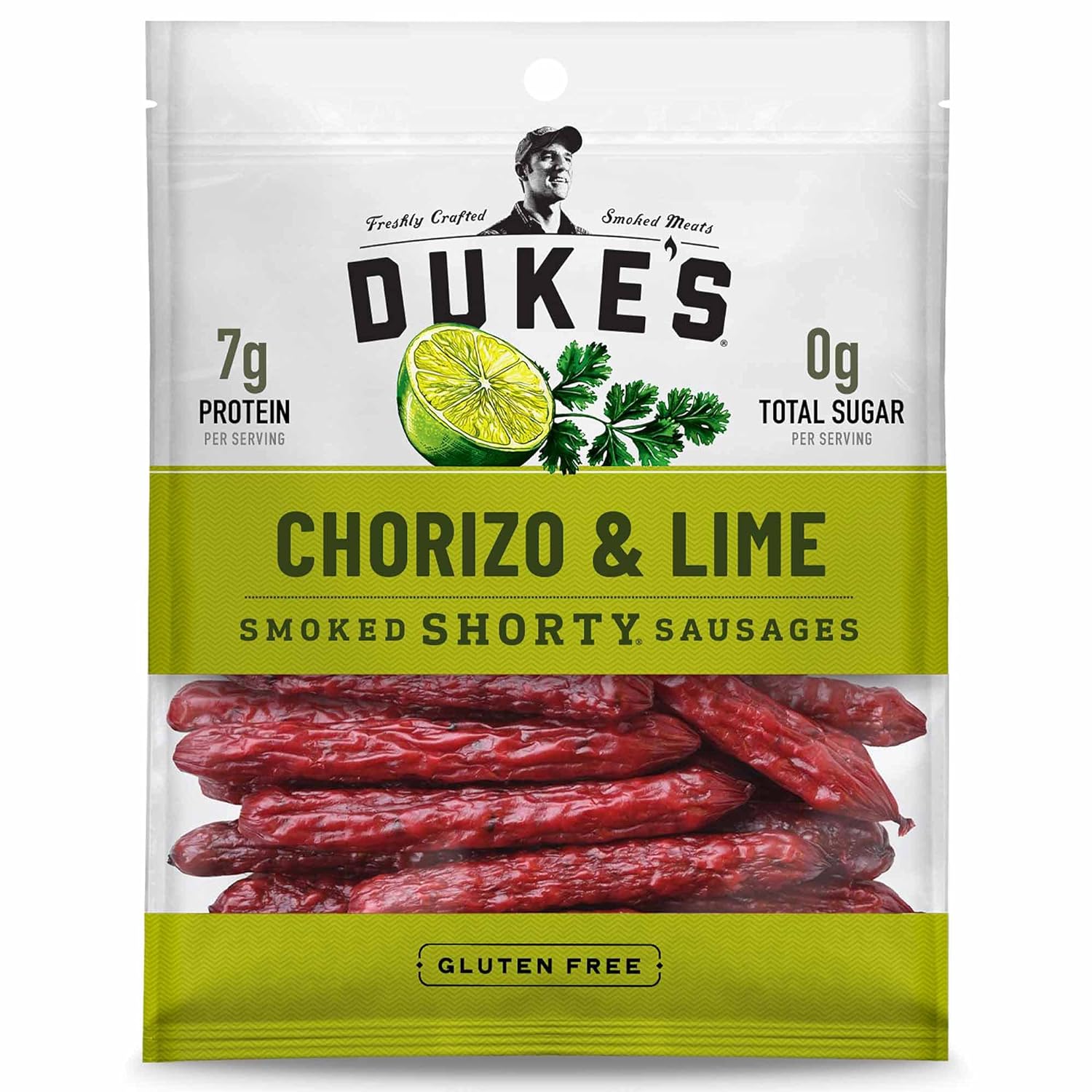 Duke's Smoked Shorty Sausages, Chorizo & Lime 5 Oz