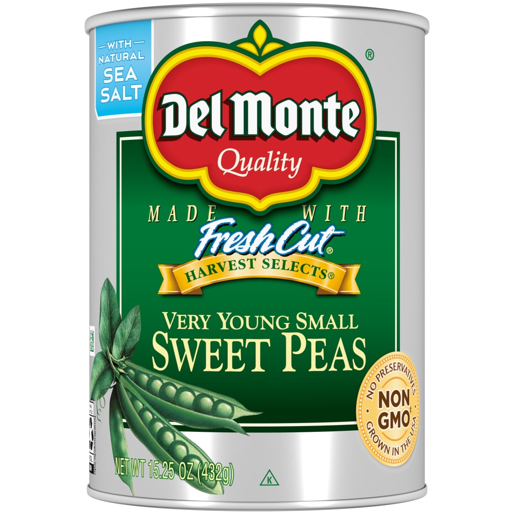 Fresh Cut Very Young Small Sweet Peas with Sea Salt