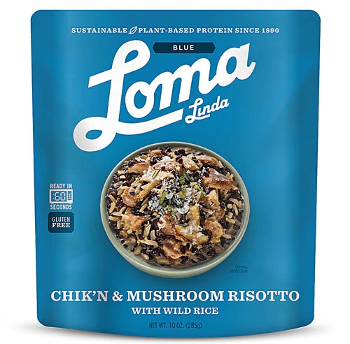 Chik'N & Mushroom Risotto with Wild Rice