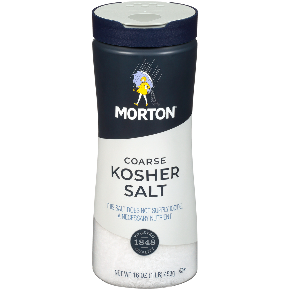 Photo of Morton Coarse Kosher Salt 16 Oz. Shaker