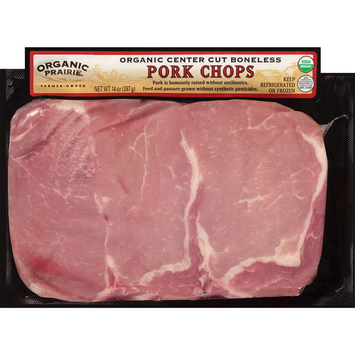 Organic Center Cut Boneless Pork Chops