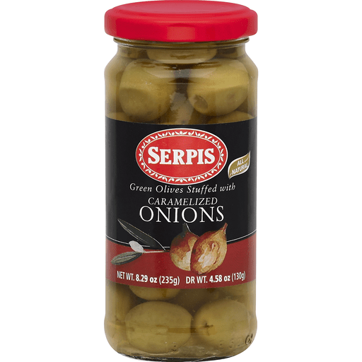 Serpis, Green Olives Stuffed with Caramelized Onions
