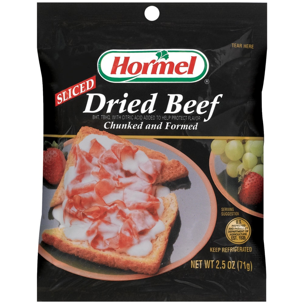 Photo of Hormel Sliced Chunked & Formed Dried Beef 2.5 Oz. Pack
