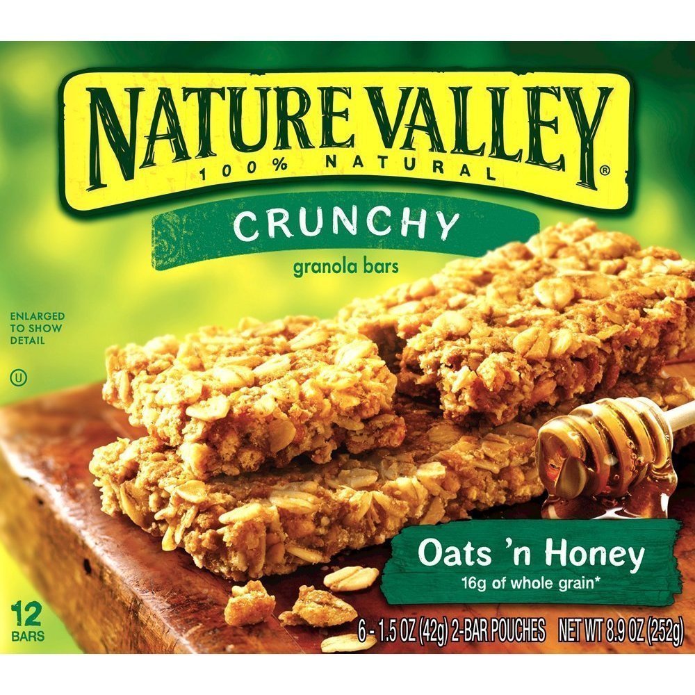 Photo of Nature Valley Crunchy Granola Bar, Oats 'N Honey, 12 Bars, 8.94 Oz