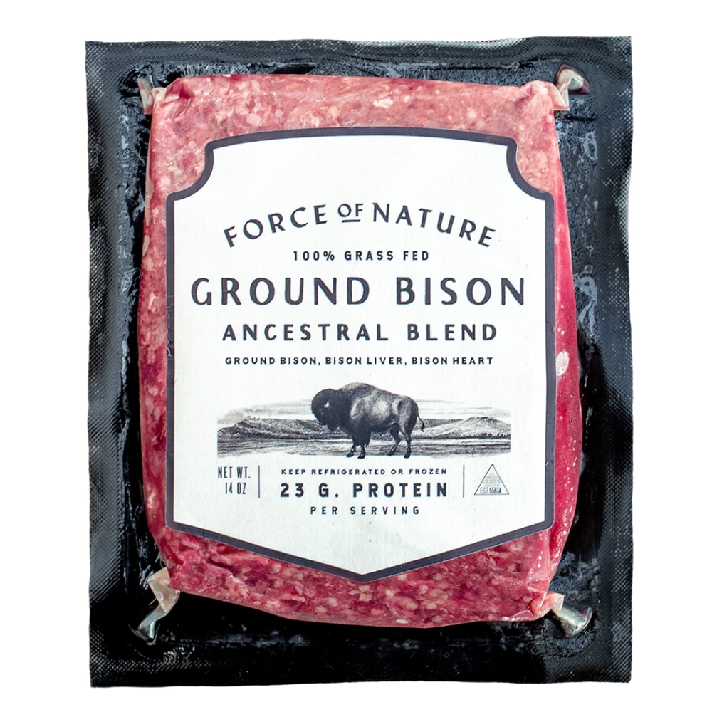 Photo of Force Of Nature Bison, Ground, Ancestral Blend, 100% Grass Fed