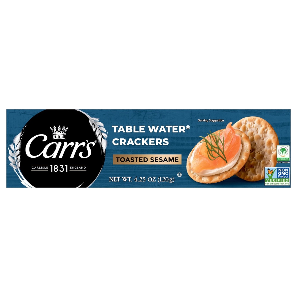 Carr's Toasted Sesame Seeds Table Water Crackers