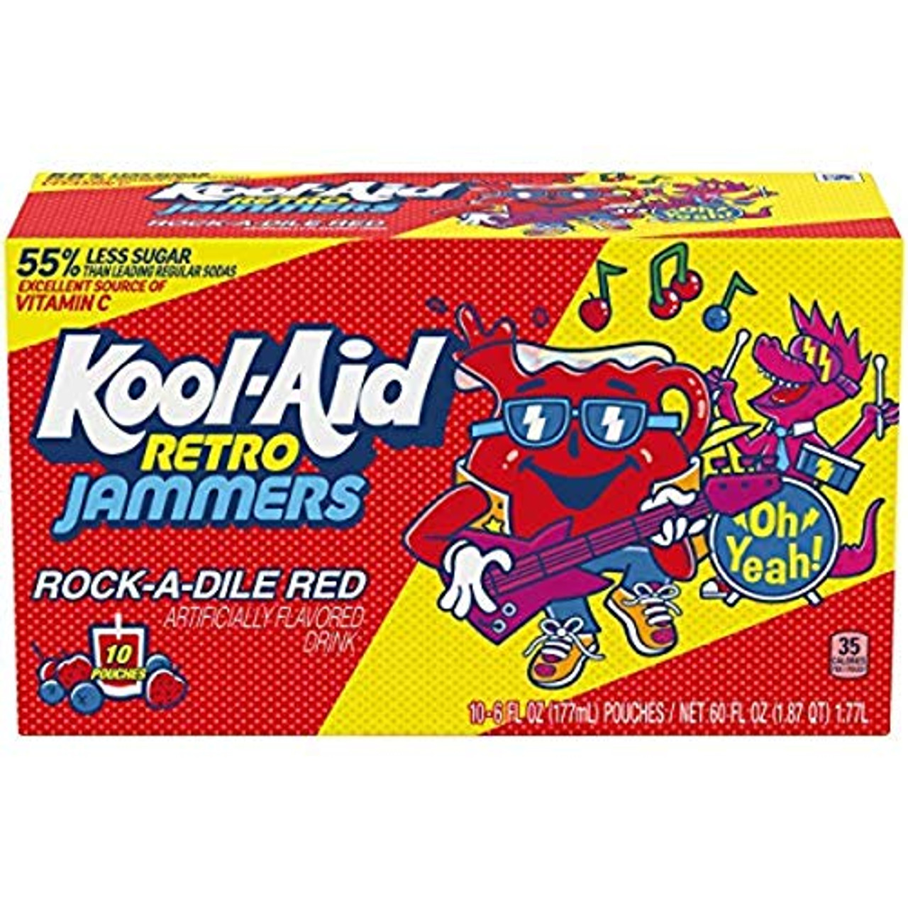 Rock-A-Dile Red Retro Jammers Flavored Drink, Rock-A-Dile Red