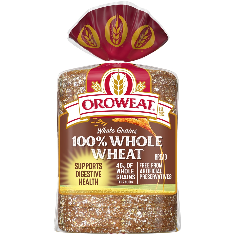 Photo of Oroweat 100% Whole Wheat Bread - 24oz