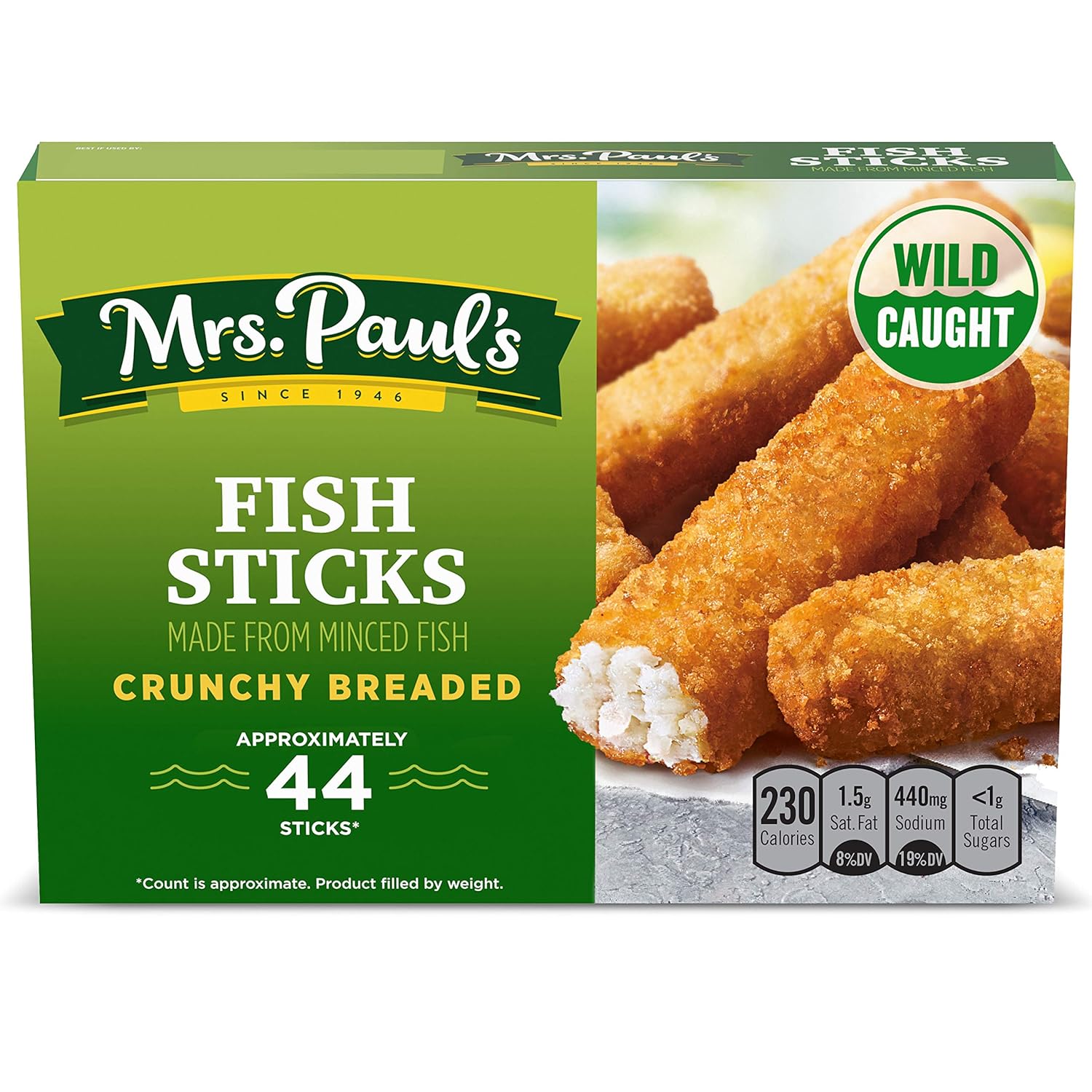 Photo of Mrs. Paul's Crunchy Fish Sticks - 24.6oz