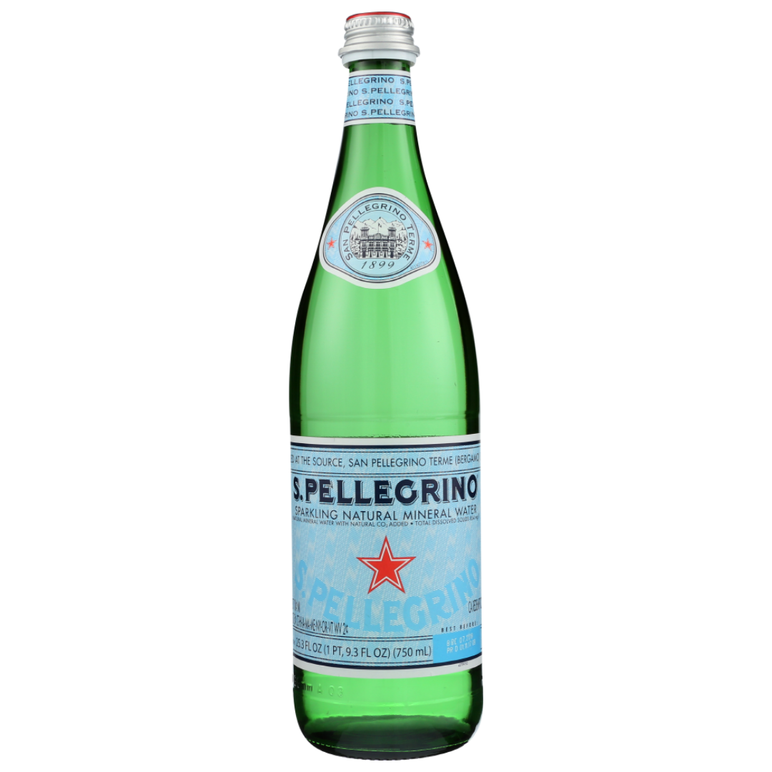 Photo of S.Pellegrino Sparkling Natural Mineral Water, 25.3 Fl Oz. Glass Bottle