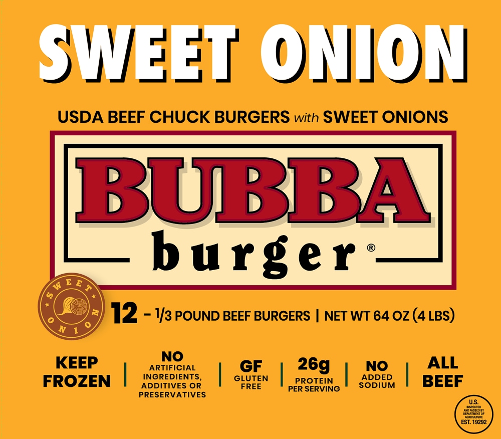 Photo of Bubba Burger Beef Chuck With Sweet Onions Burgers