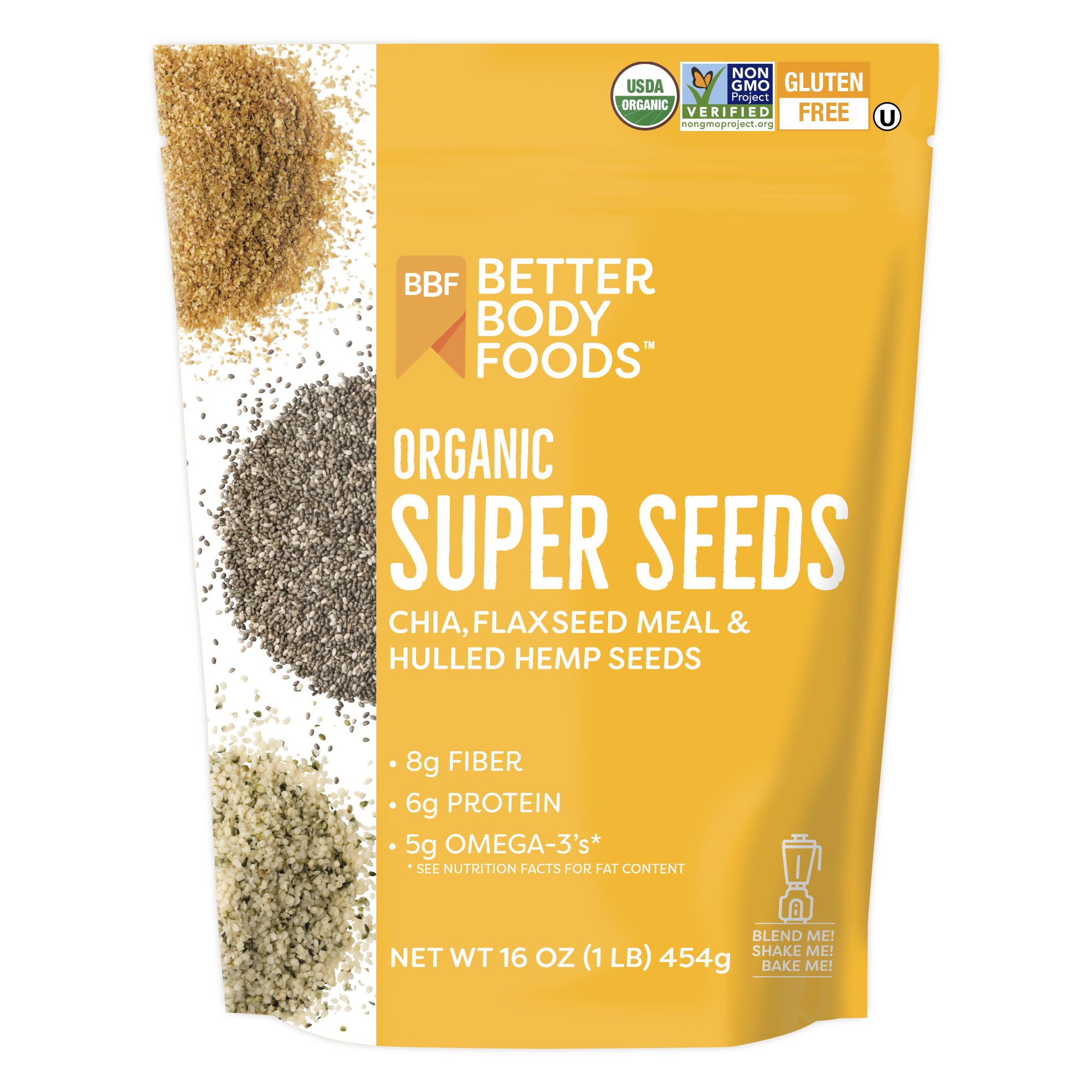 BetterBody Foods Livfit Organic Super Seeds Blend, 16 Ounce -- 6 Per Case