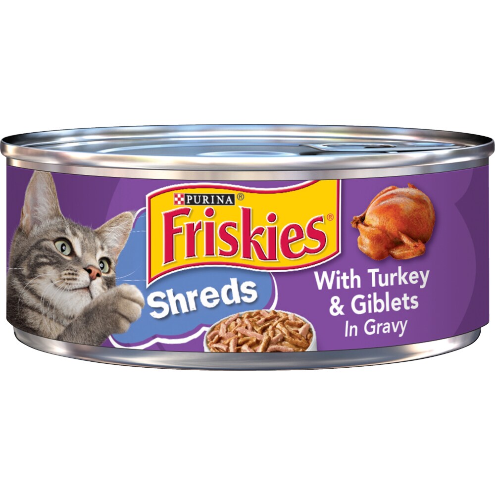 Friskies Purina Shreds Wet Cat Food Turkey & Giblets In Gravy