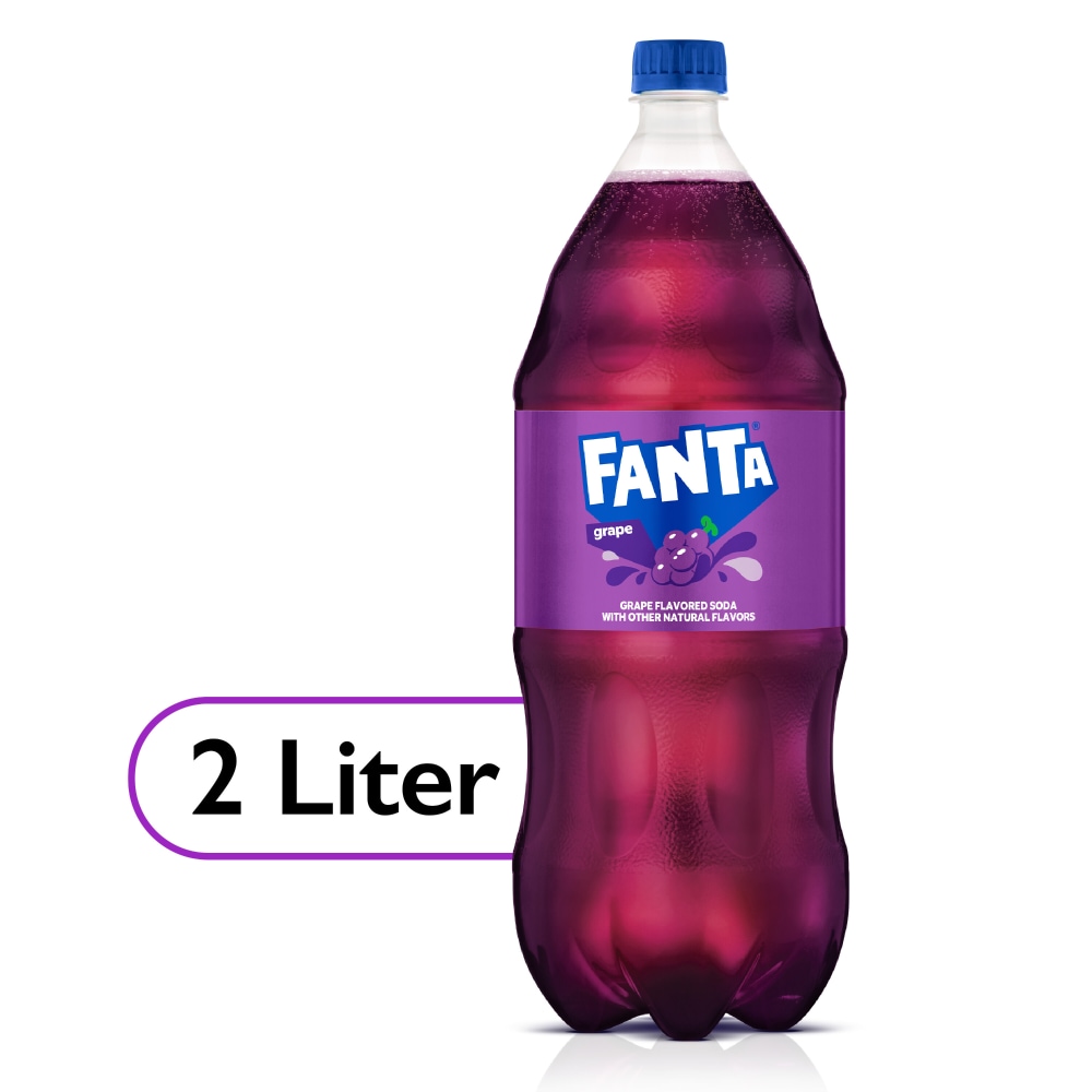 Photo of Fanta Grape Soda Fruit Flavored Soft Drink, 2 Liter Bottle