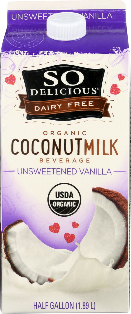 Photo of So Delicious Dairy Free Organic Coconut Milk Beverage Unsweetened Vanilla