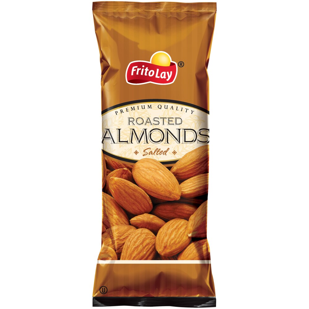 Frito Lay Roasted Almonds Salted 3 Ounce Plastic Bag