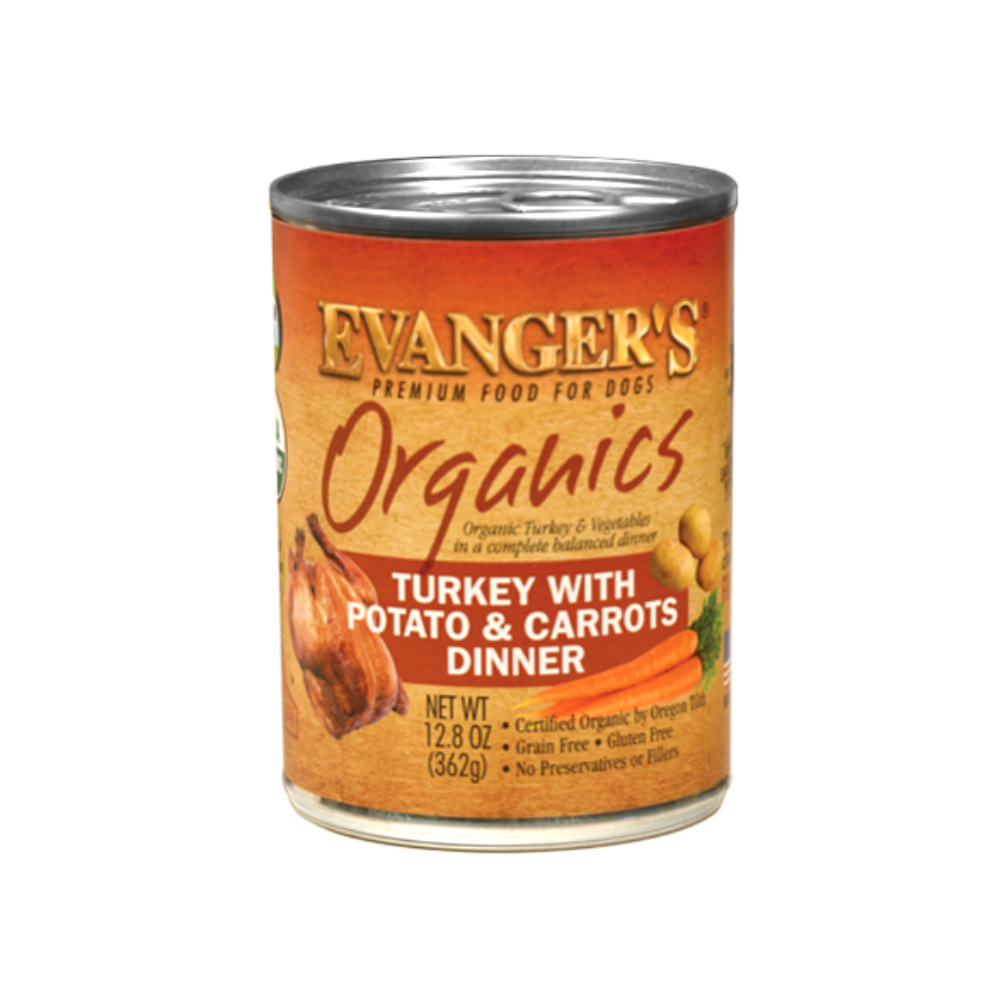 Evanger's Organics Turkey With Potato & Carrots Dinner Canned Dog Food, 12.8 Oz