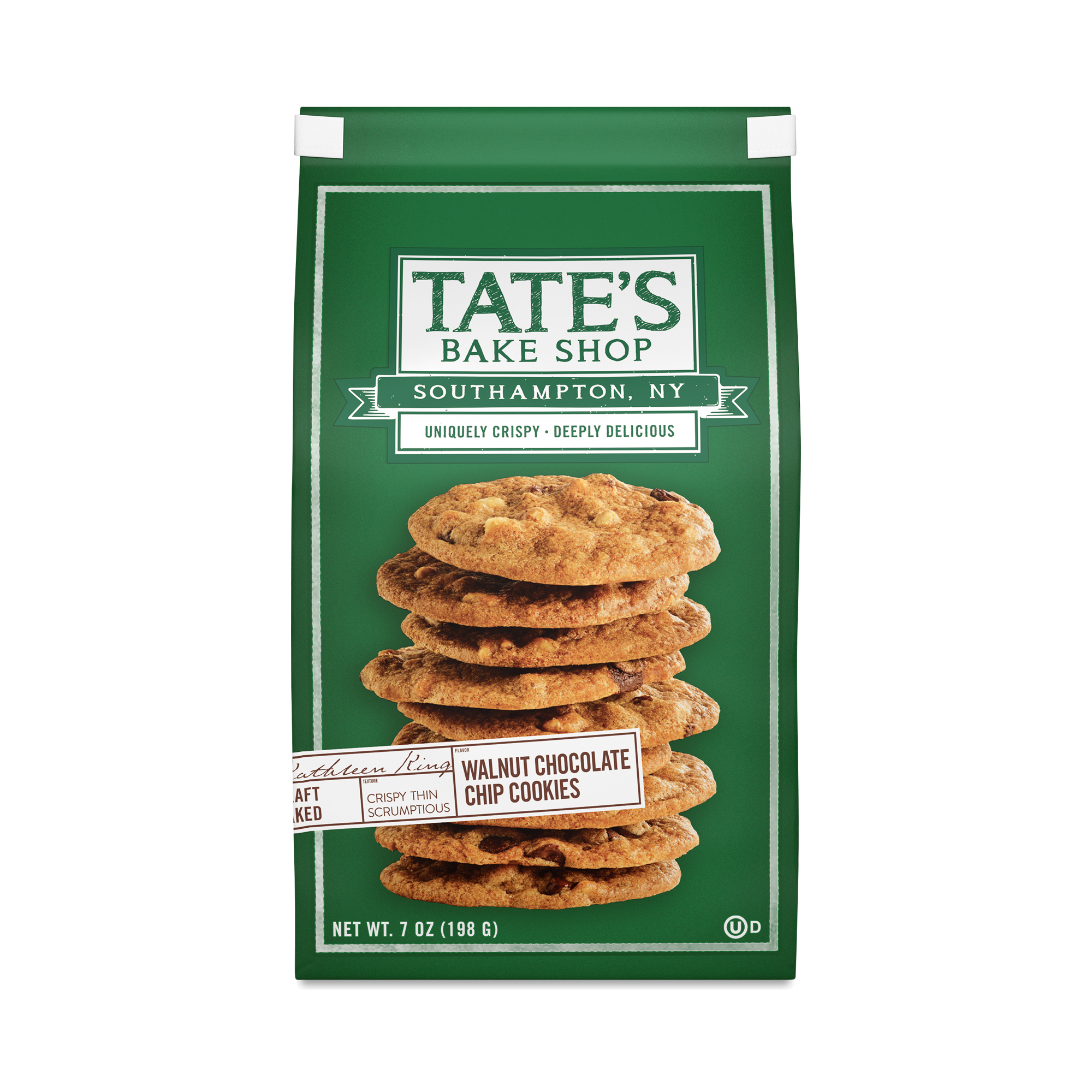 Tate's Bake Shop Chocolate Chip Walnut Cookies 7 Oz Bag - 12ct Case