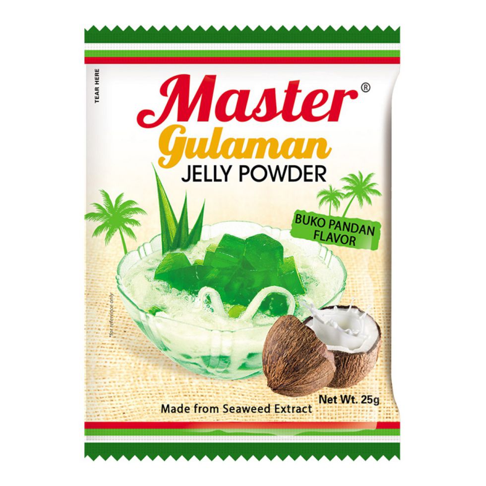 Master Gulaman Jelly Powder Buko Pandan 25g