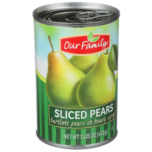 Sliced Pears Bartlett Pears in Heavy Syrup