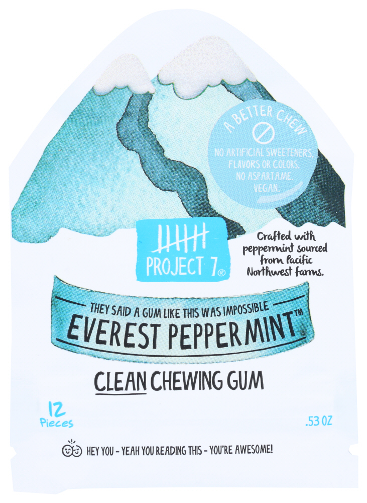 Everest Peppermint Clean Chewing Gum, Everest Peppermint