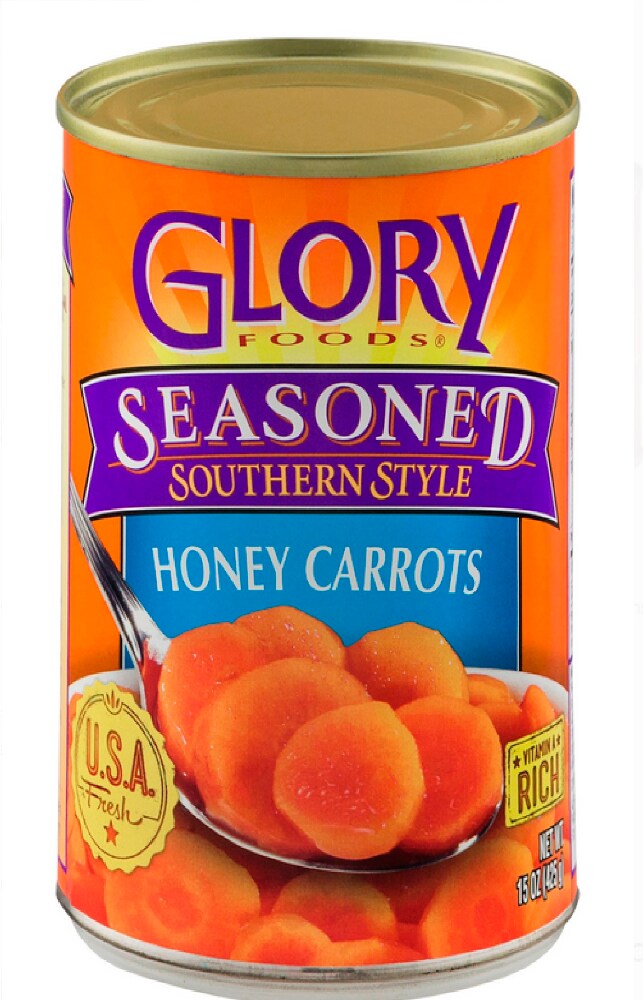 Glory foods seasoned southern style honey carrots 15 oz gtin 14