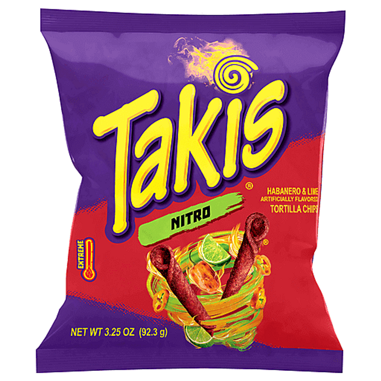 Takis Nitro Habanero & Lime Tortilla Chips 92.3g — UPC 757528049102 ...