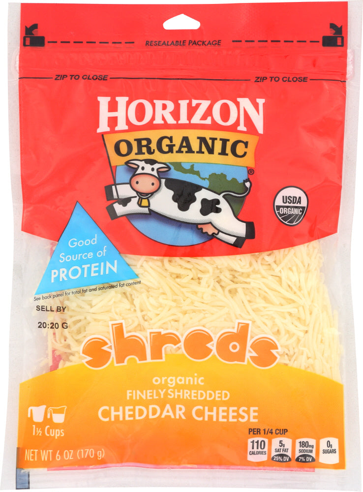 Organic Cheddar Shredded Cheese