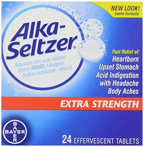 Alka-Seltzer Extra Strength Antacid/Analgesic Tablets 24