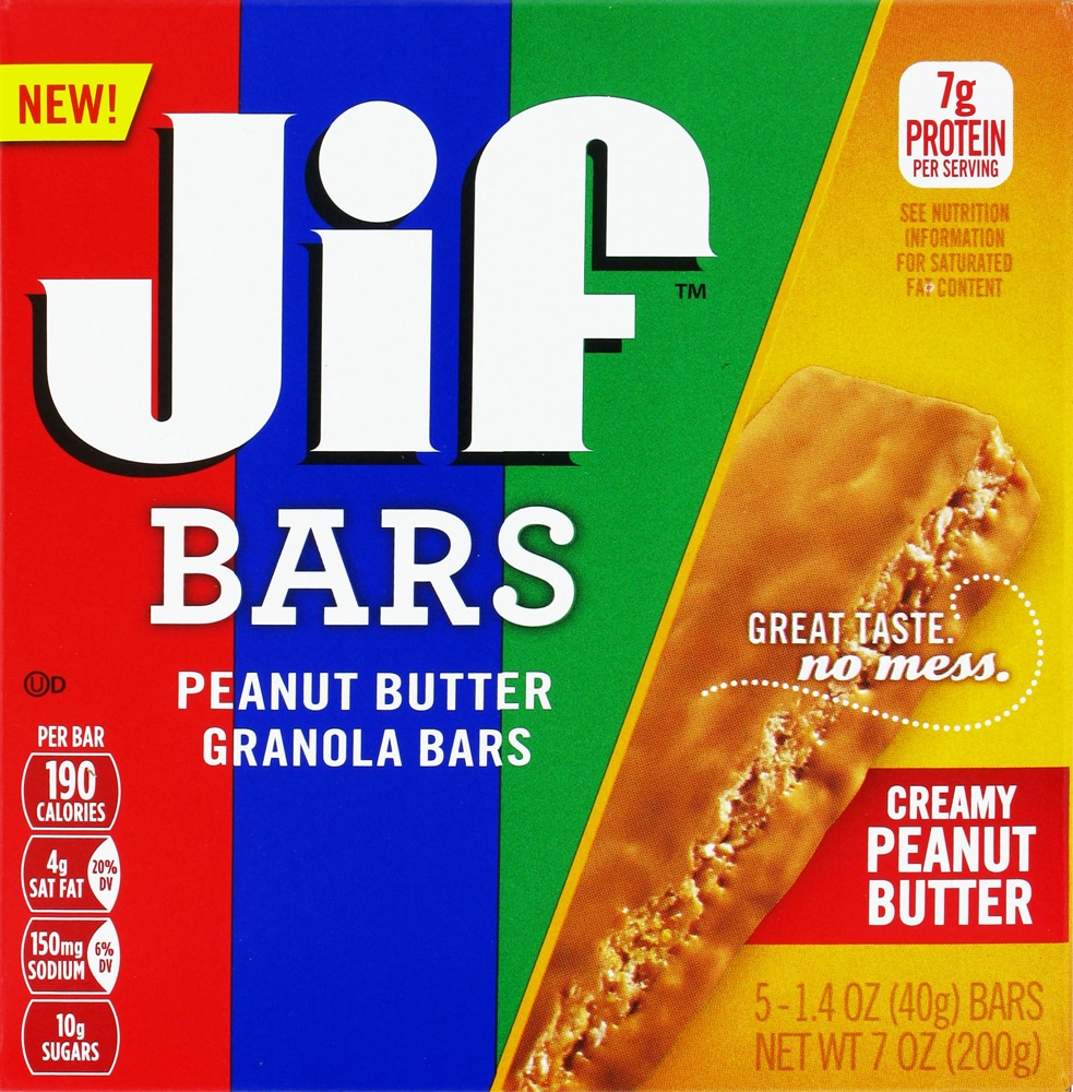 Peanut Butter Granola Bars, Creamy Peanut Butter