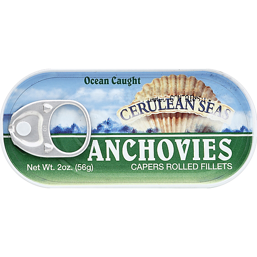 Cerulean Seas, Anchovies Capers Rolled Fillets