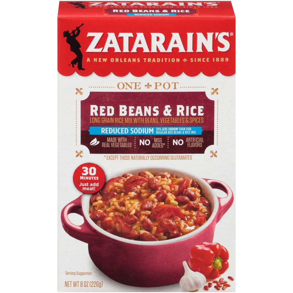Photo of Zatarain's Reduced Sodium Red Beans & Rice Mix - 8 Ounce