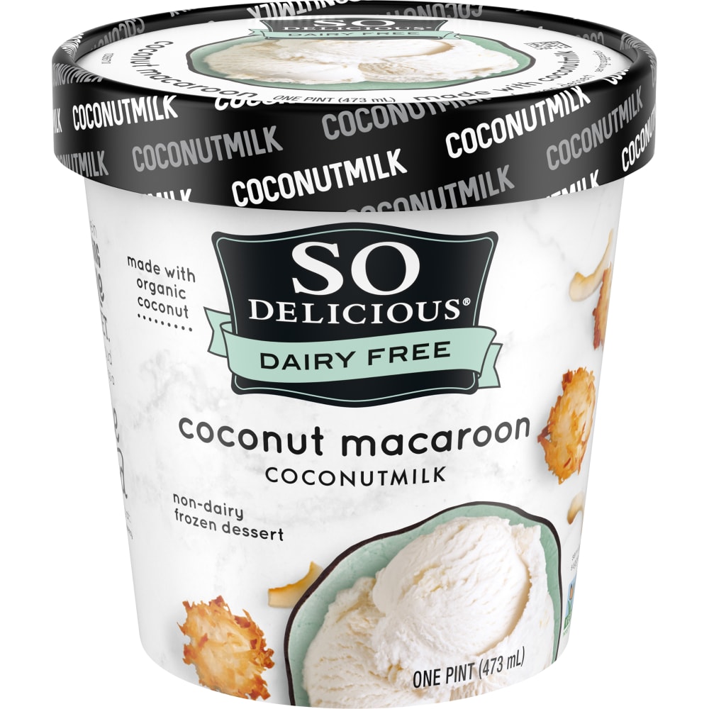 Photo of SO Delicious Dairy Free Coconut Macaroon Coconutmilk Non-Dairy Frozen Dessert 1 Pt. Tub