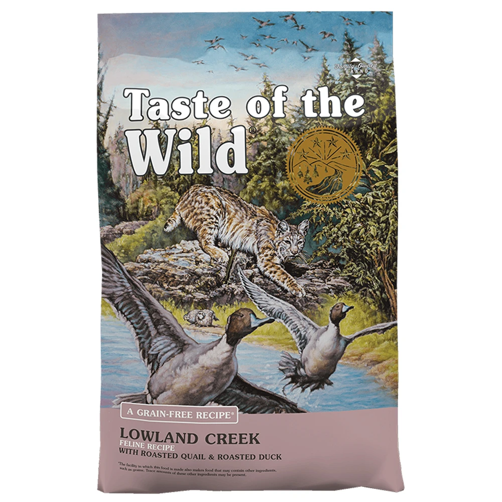 Taste of the Wild Lowland Creek Grain-free Roasted Quail & Duck Dry Cat Food 5 Lbs