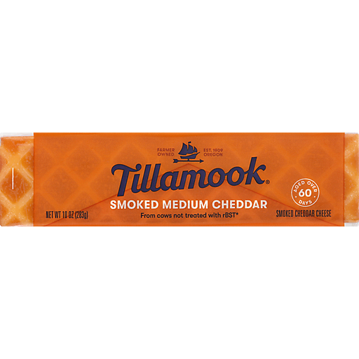 Tillamook, Cheddar Cheese, Medium Smoked, Medium Smoked