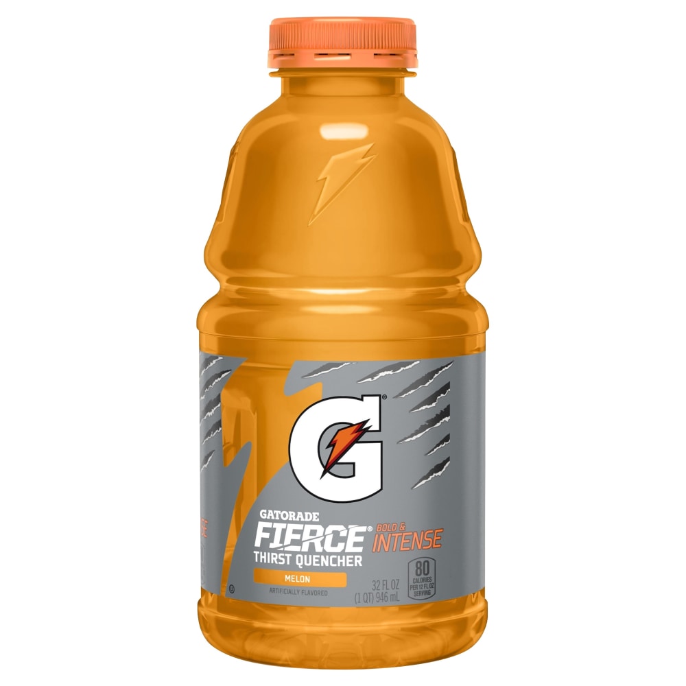 Gatorade Fierce Melon Thirst Quencher 32 Fluid Ounce Bottle.