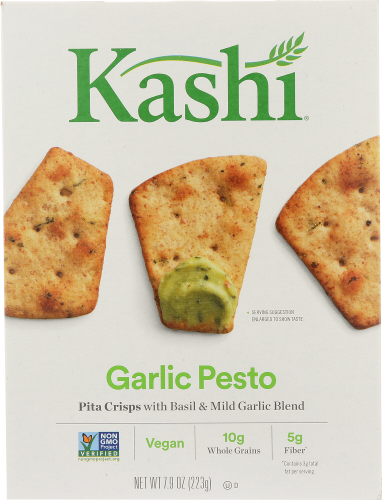 Kashi Pita Crackers Garlic Pesto 7.9Oz