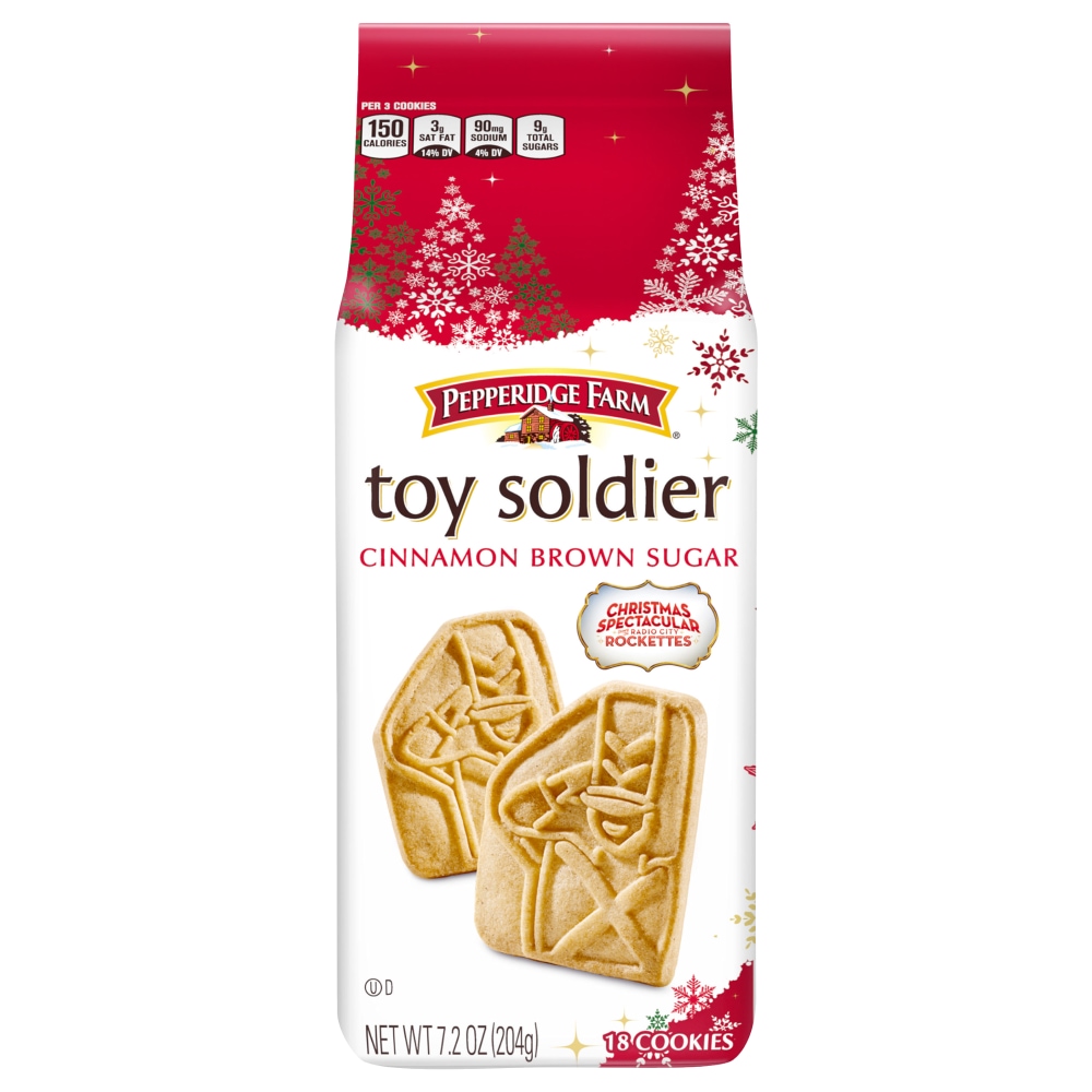 Pepperidge Farm Toy Soldier Cinnamon Brown Sugar Cookies, 7.2 Oz Bag