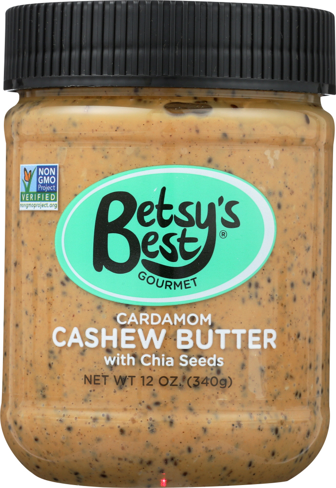 Gourmet Cashew Butter with Chia Seeds, Cardamom