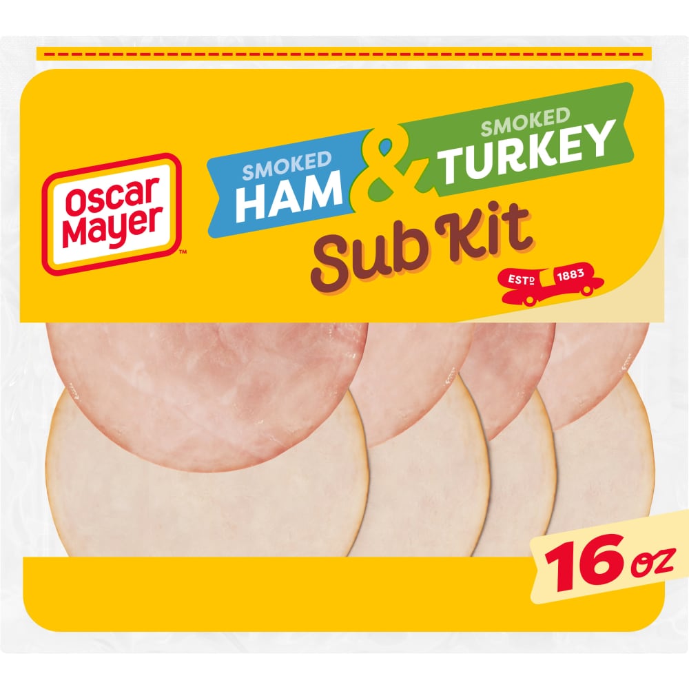 Photo of Oscar Mayer Sub Kit With Ham & Turkey Sliced Lunch Meat, 16 Oz. Pack